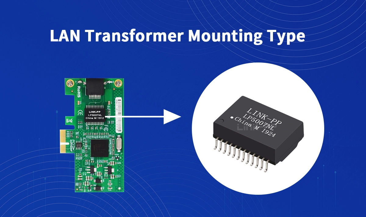 LAN Magnetics Mounting Type