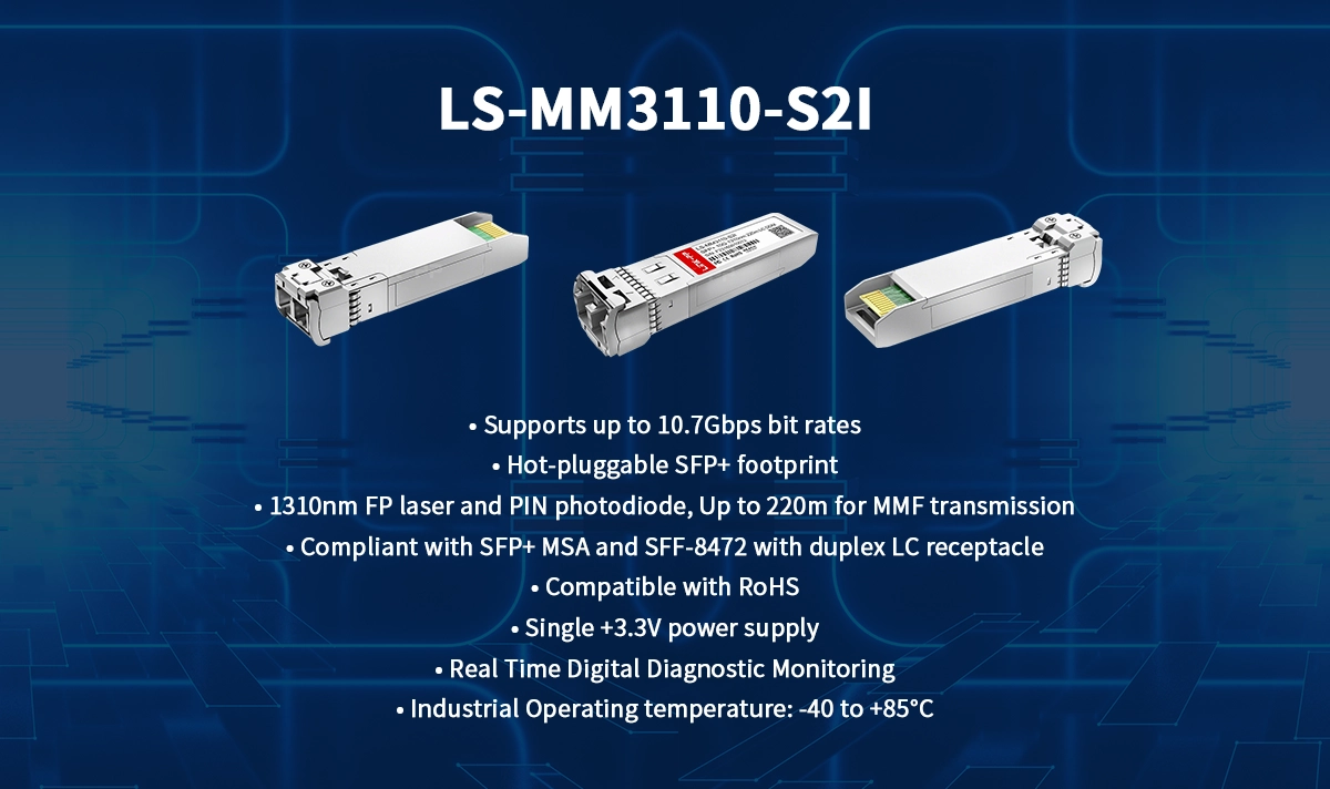10GBASE-LRM SFP+ Industrial Transceiver